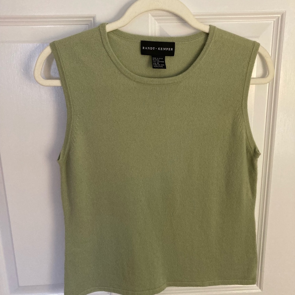 Cashmere sleeveless top by RANDY KEMPER Med